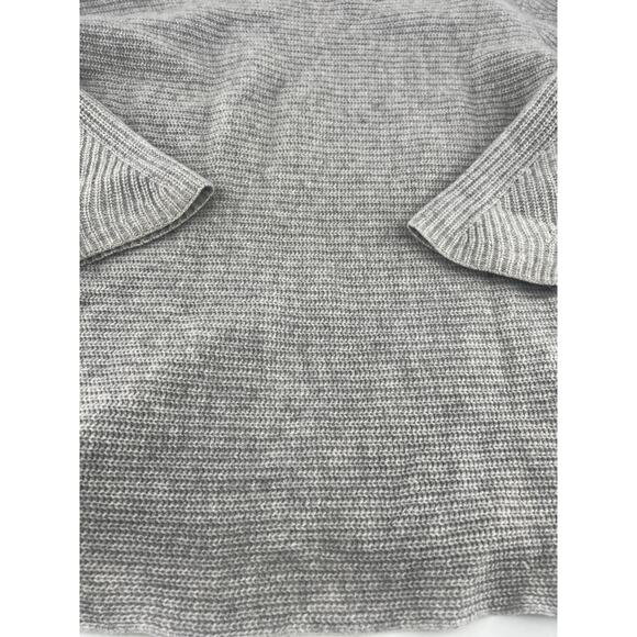 Talbots 100% Cashmere Sweater Womens Large Gray Pullover Minimalist Quiet Luxury - Picture 4 of 7
